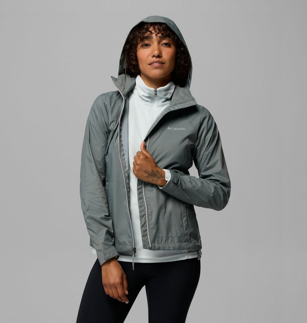 Women's Packable Water-Repellent Jacket - Blue