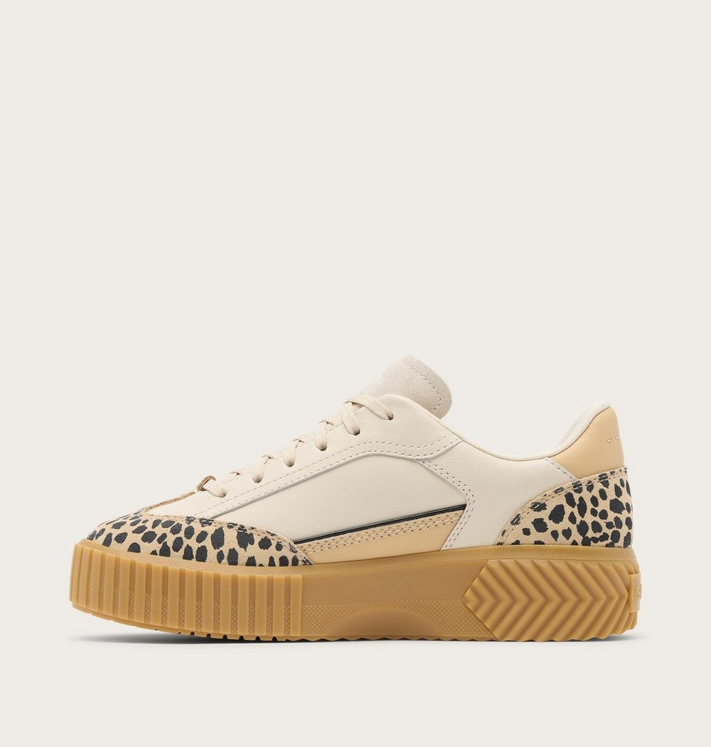 Women's T-Toe Leather Sneaker - Green