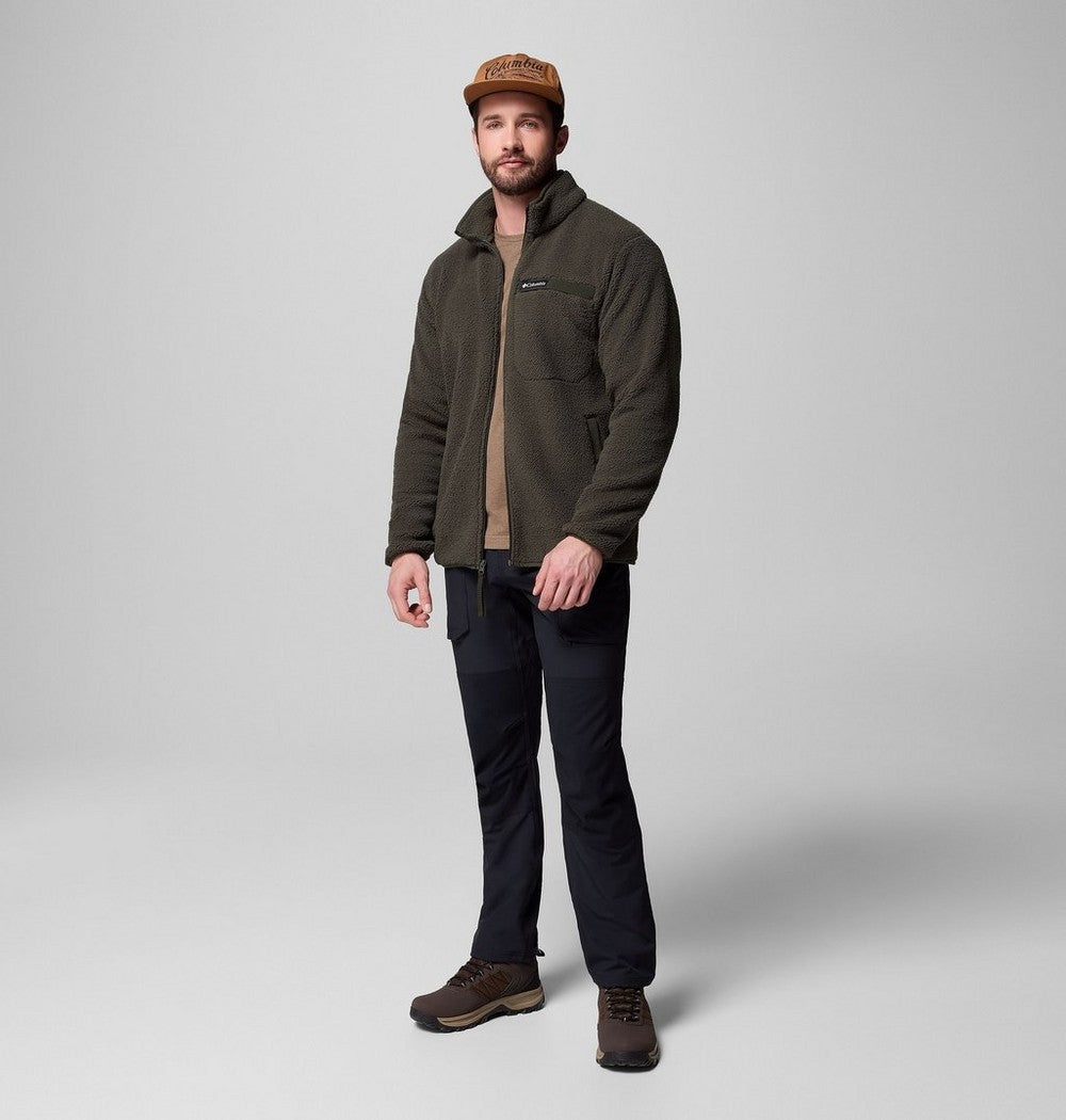 Men's High-Pile Full-Zip Fleece Jacket - Navy