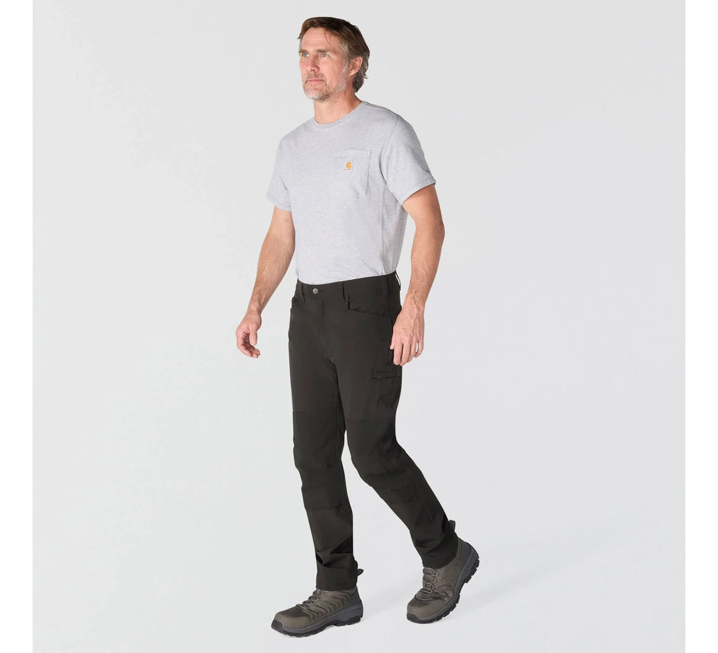 Water-Resistant Tapered Work Pants - Mud Gray