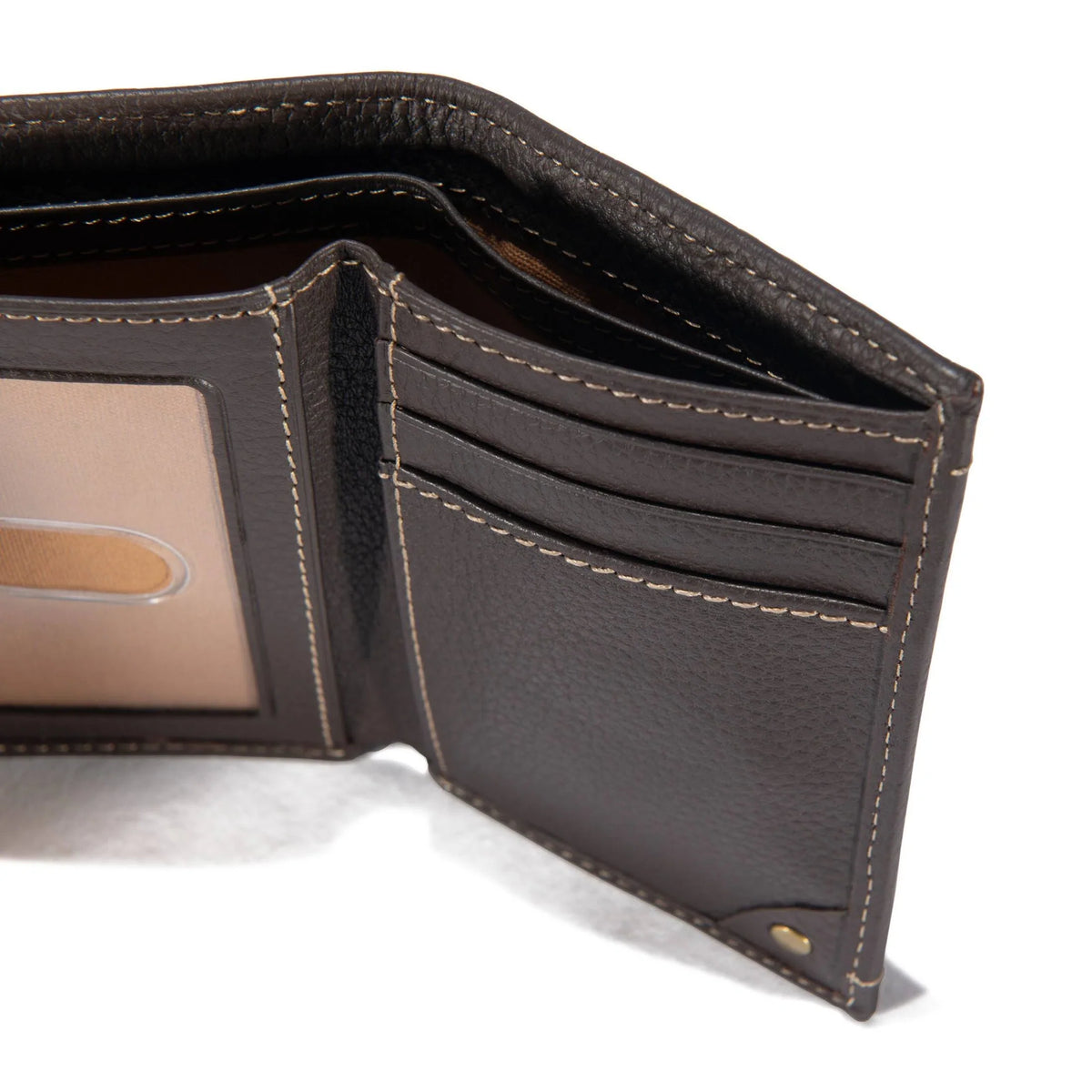 Top-Grain Leather Trifold Wallet