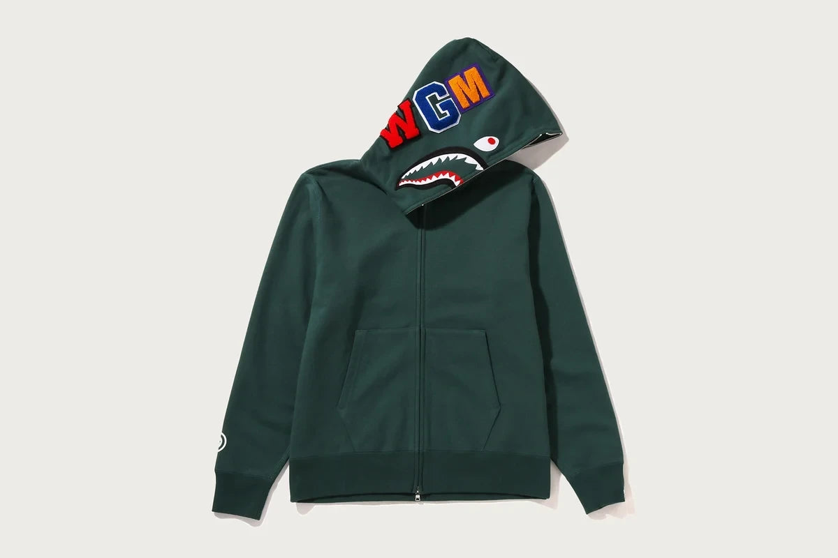 Men's Full-Zip Graphic Hoodie - Black