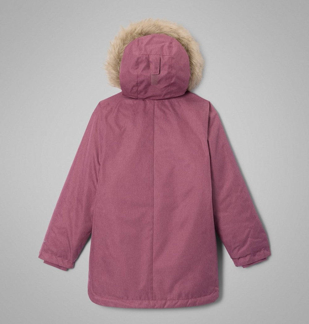 Girls' Long Insulated Parka - White