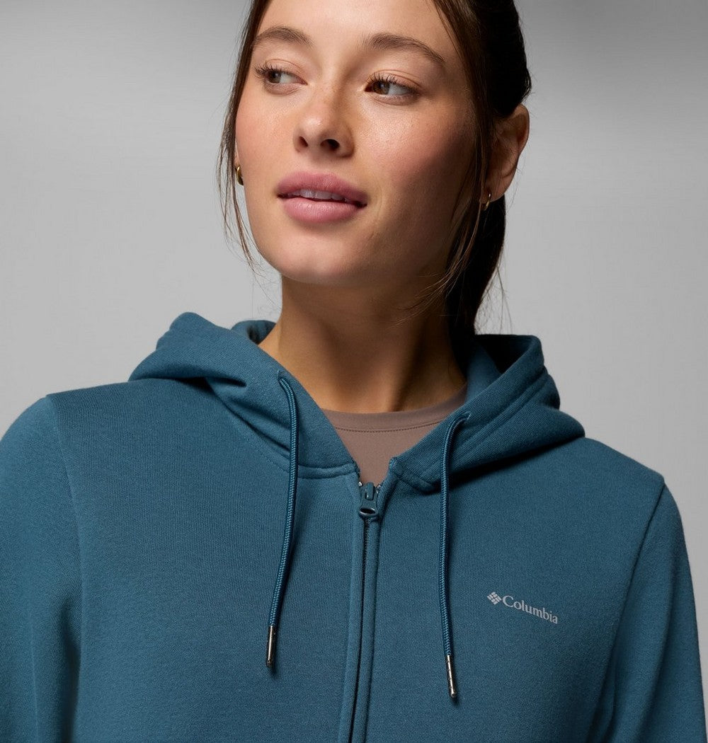 Women's Long Full-Zip Hoodie - Blue