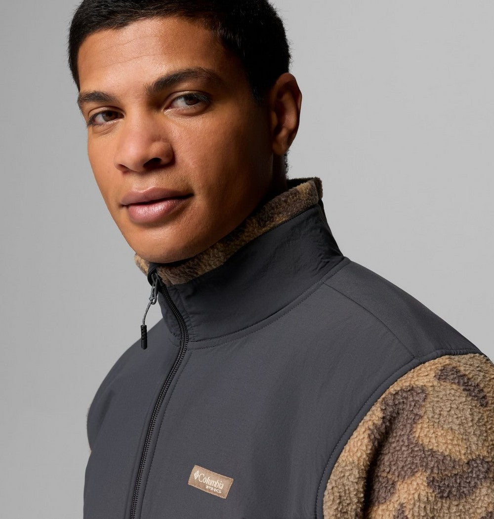 Men's Water-Resistant Sherpa Fleece Jacket - Camo