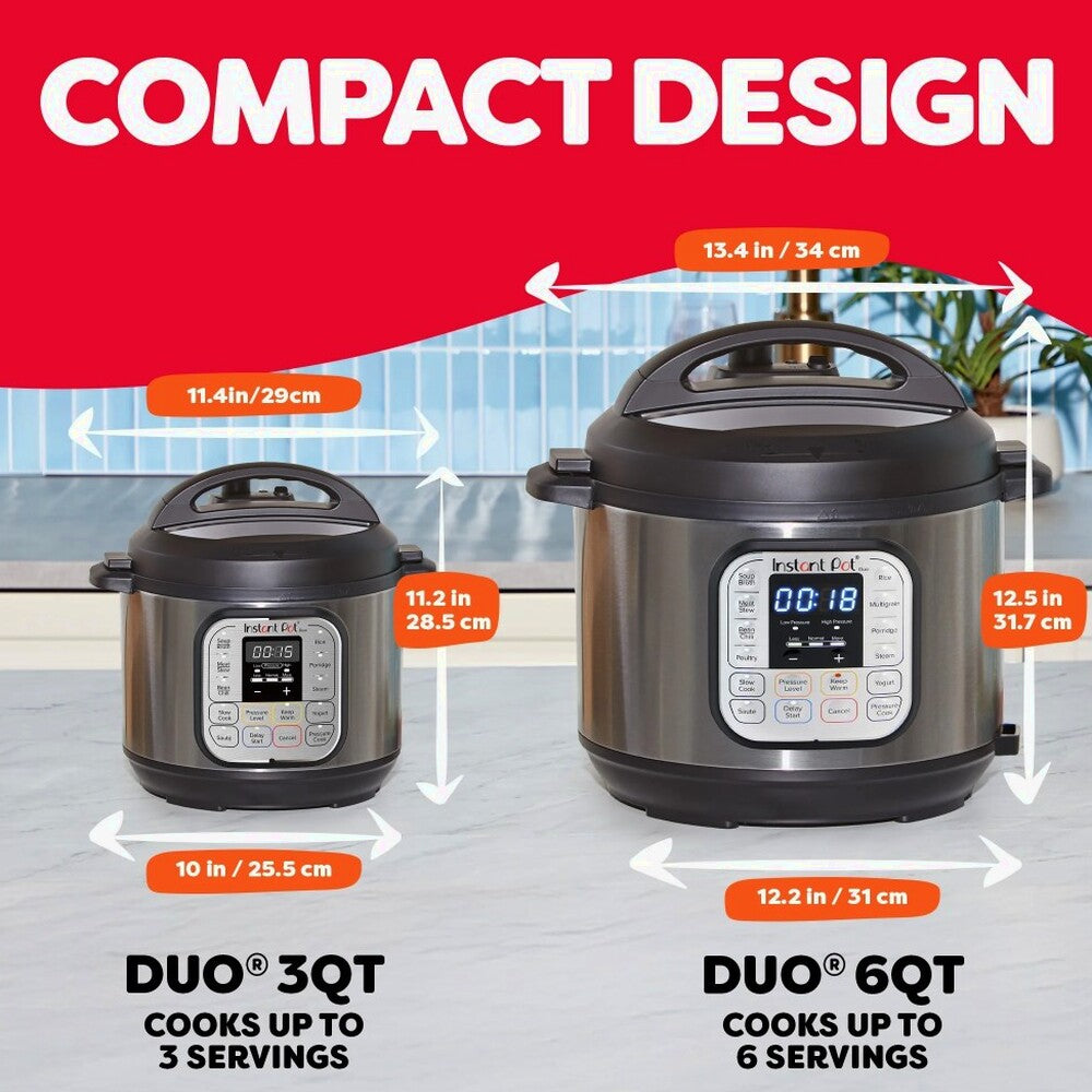 Instant Pot Duo Mini 3-Quart Electric Pressure Cooker - Duo Mini