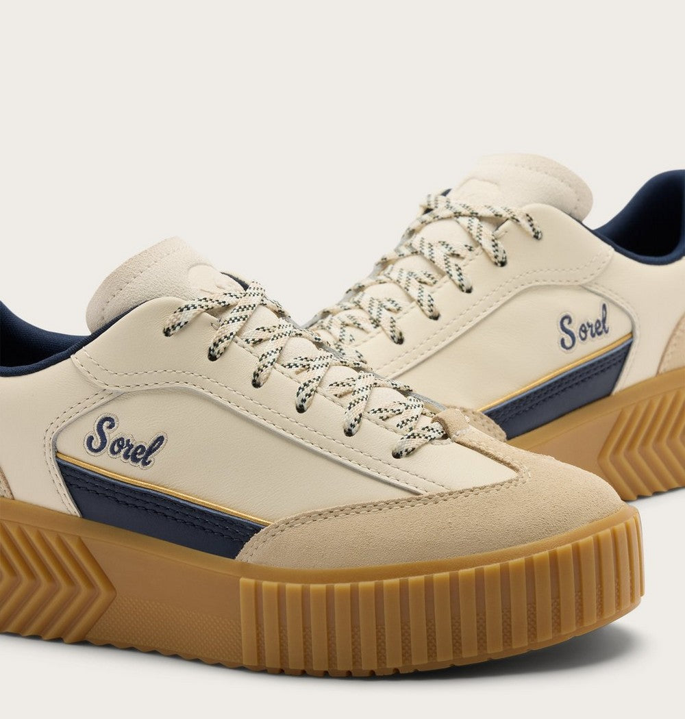 Women's T-Toe Leather Sneaker - Green