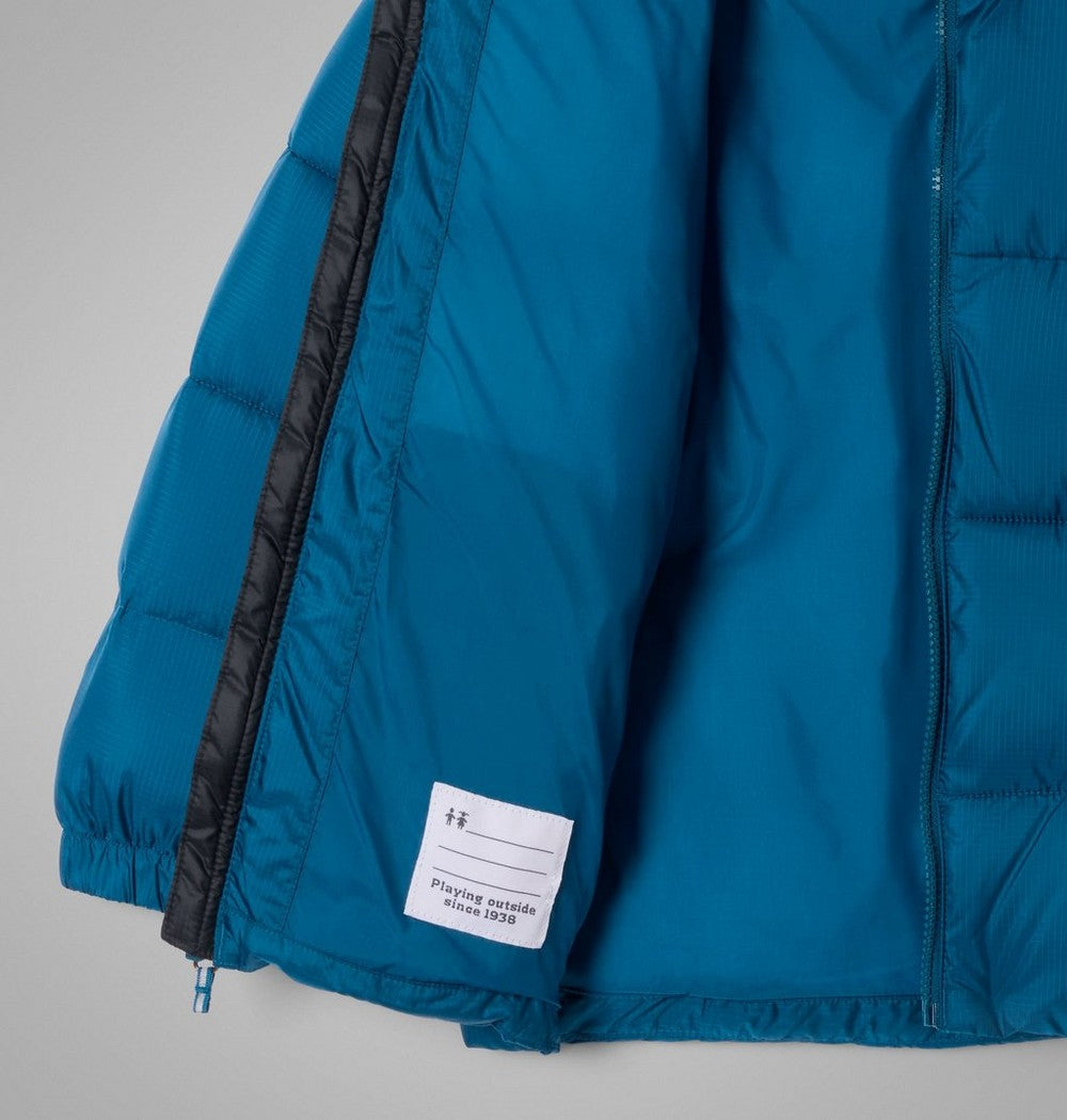 Kids' Hooded Insulated Puffer Jacket - Red Black