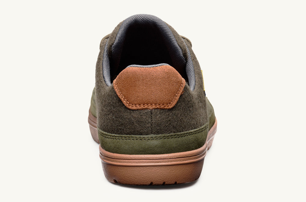 Canvas And Wool Casual Sneaker - Blue