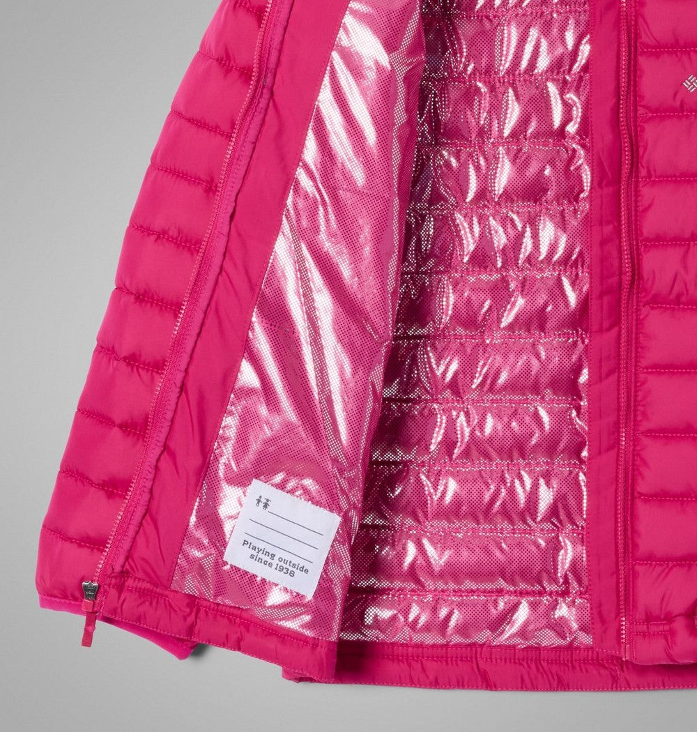 Girls' Hooded Insulated Puffer Jacket - White Paisley