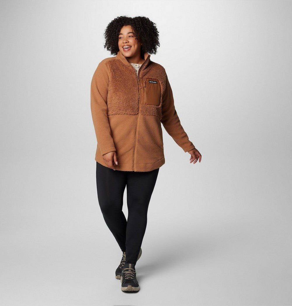 Women's Plus Sherpa Full-Zip Fleece - Grey