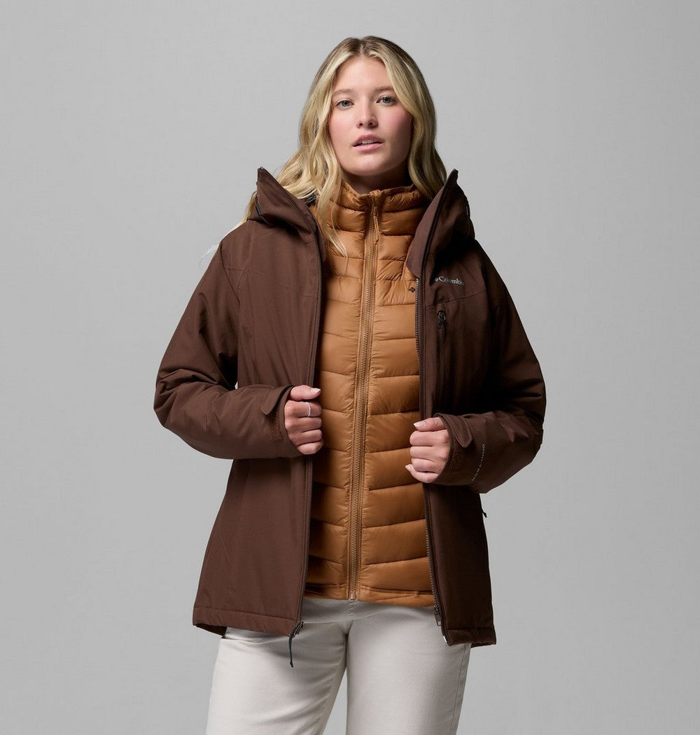 Women's 3-In-1 Waterproof Jacket - Brown