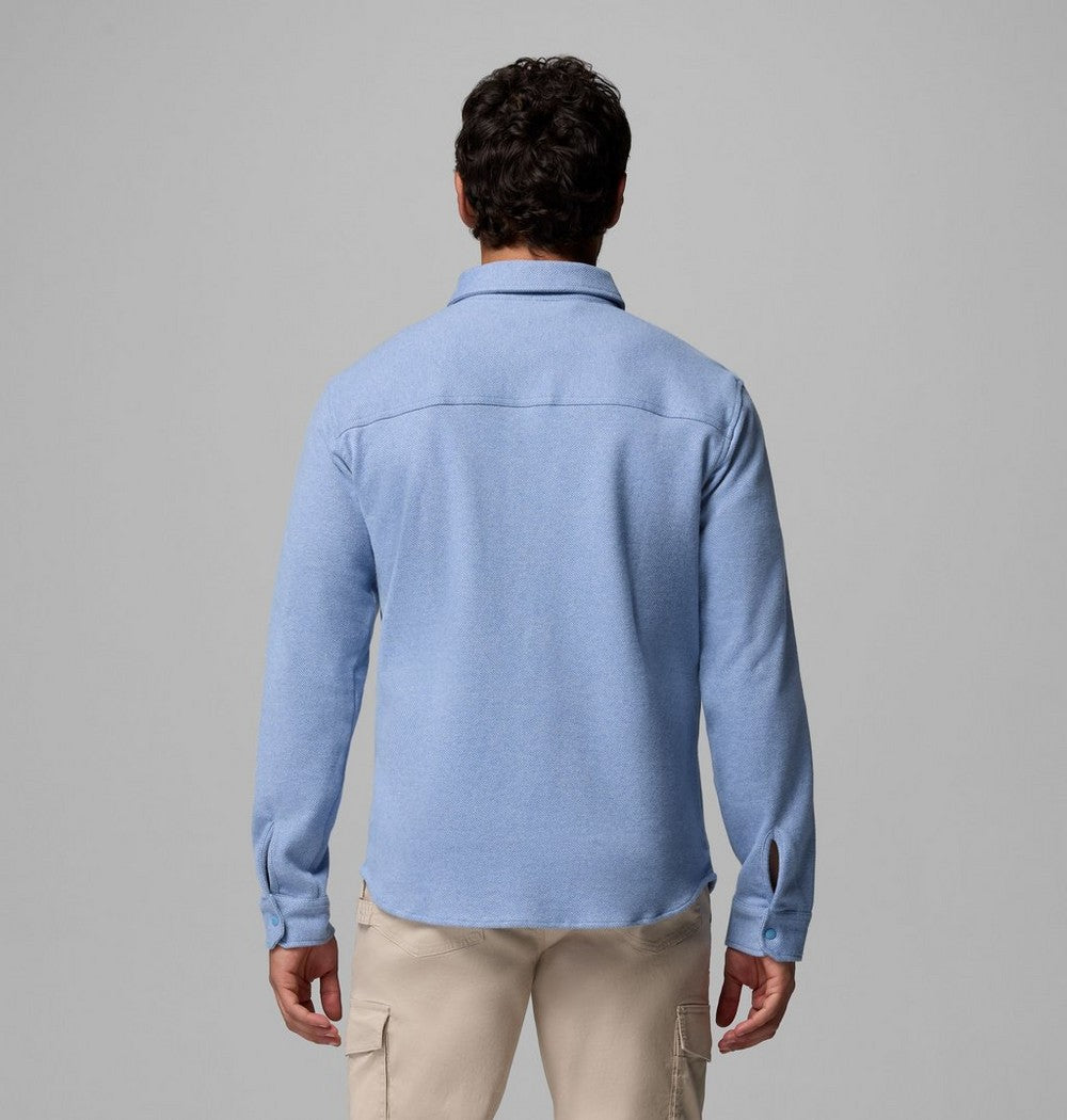 Men's Long-Sleeve Knit Snap Shirt - Black