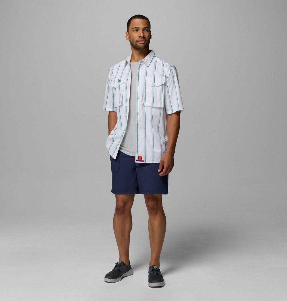 Men's 7-Inch Stretch Fishing Shorts - Green