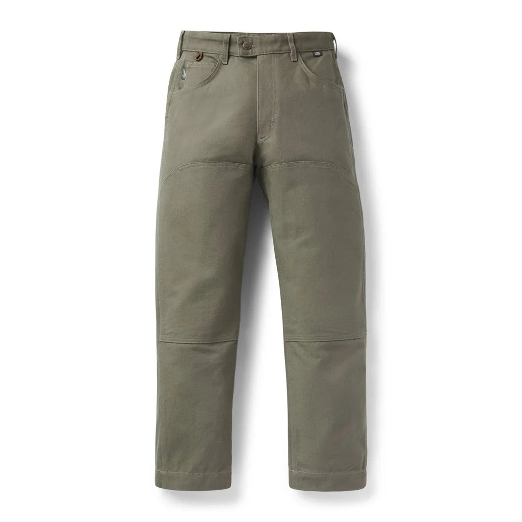 Women's Double Knee Cotton Duck Pants - Olive