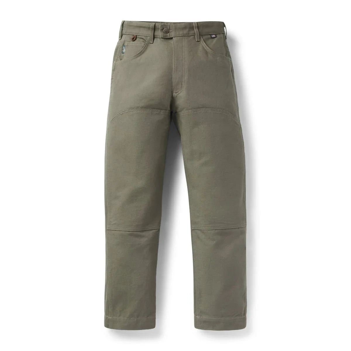 Women's Double Knee Cotton Duck Pants - Olive