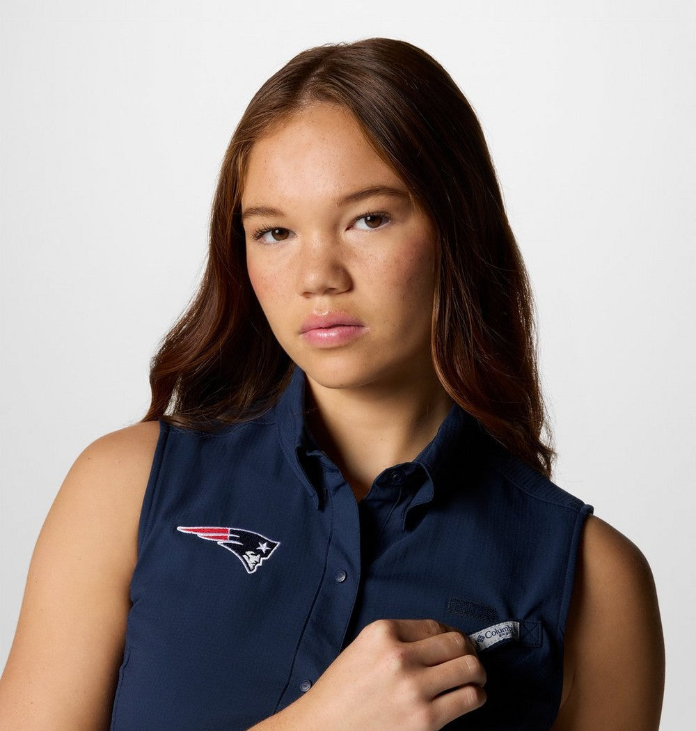 Women's Sleeveless Fishing Shirt - Navy