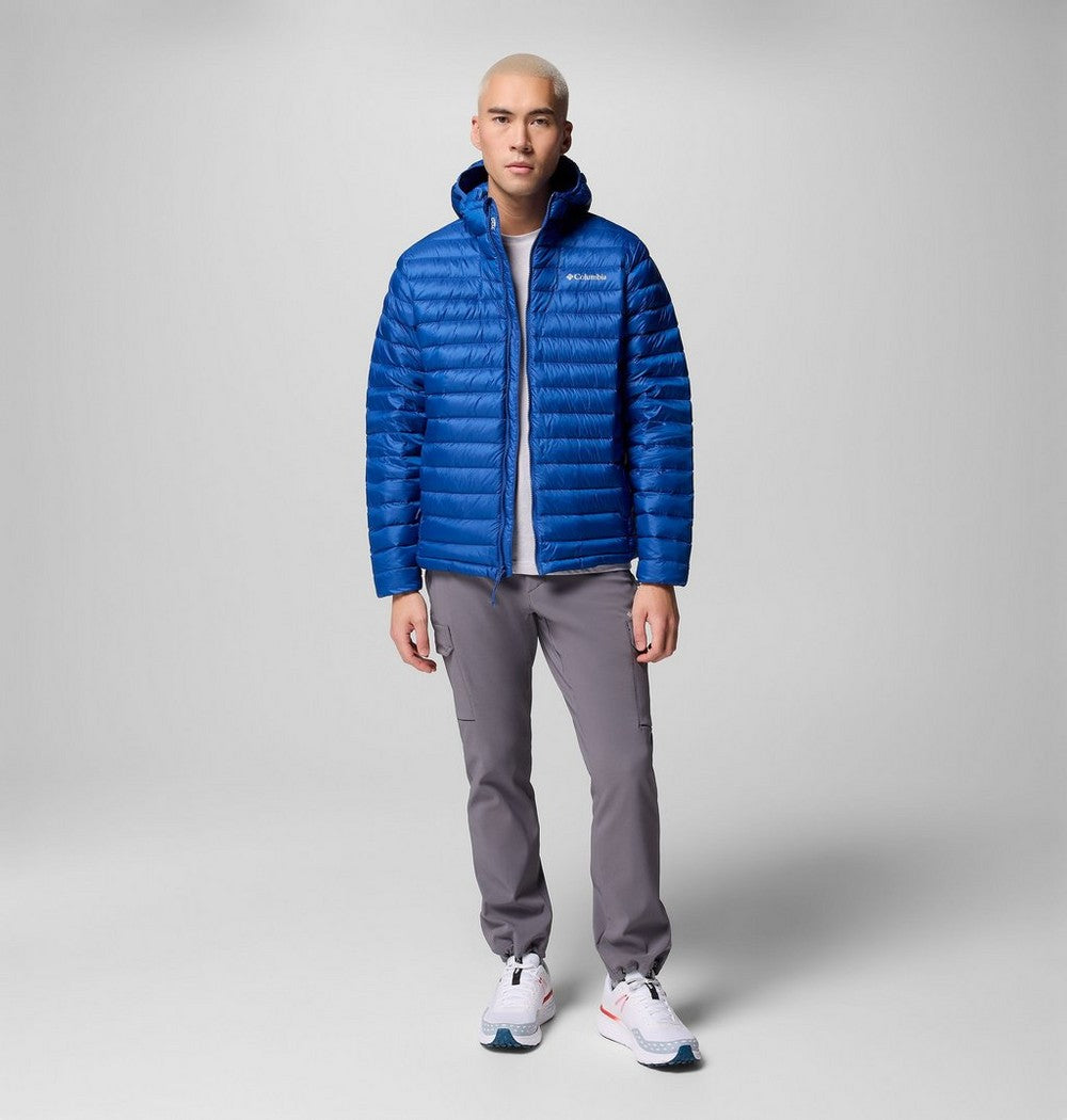 Men's Packable Down Hooded Jacket - Blue