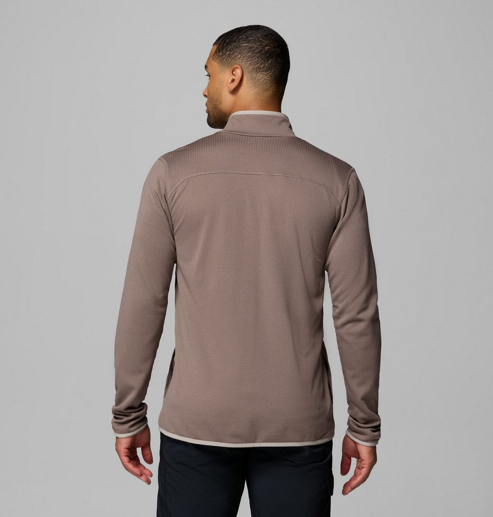 Men's Tall Grid Fleece Full-Zip Jacket - Gray