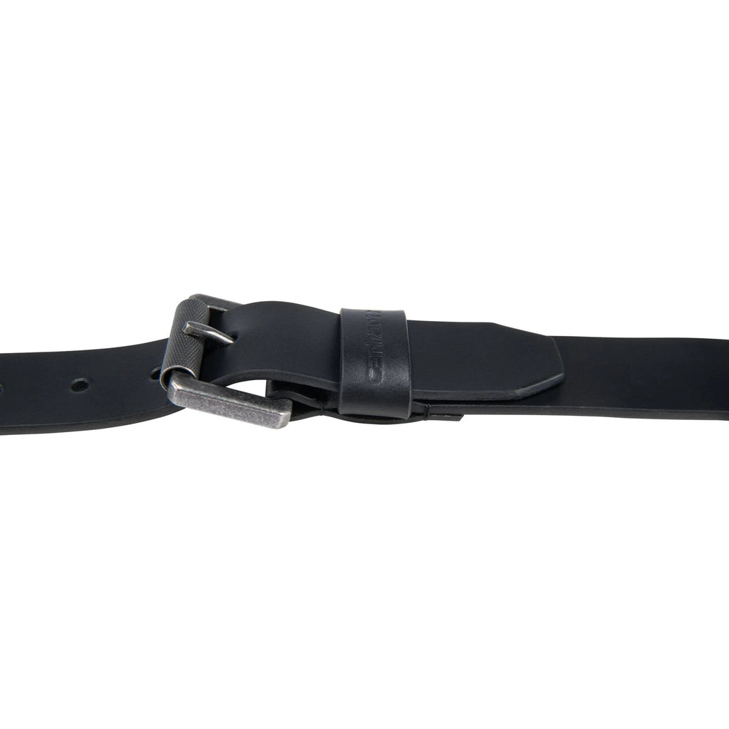 Men's Roller Buckle Leather Belt - Black