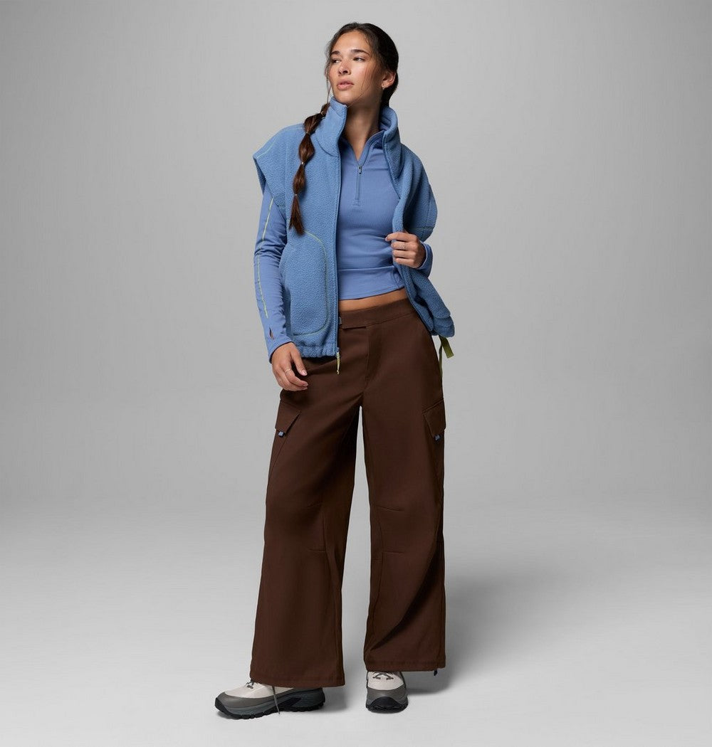 Women's Relaxed Fleece Vest - Blue