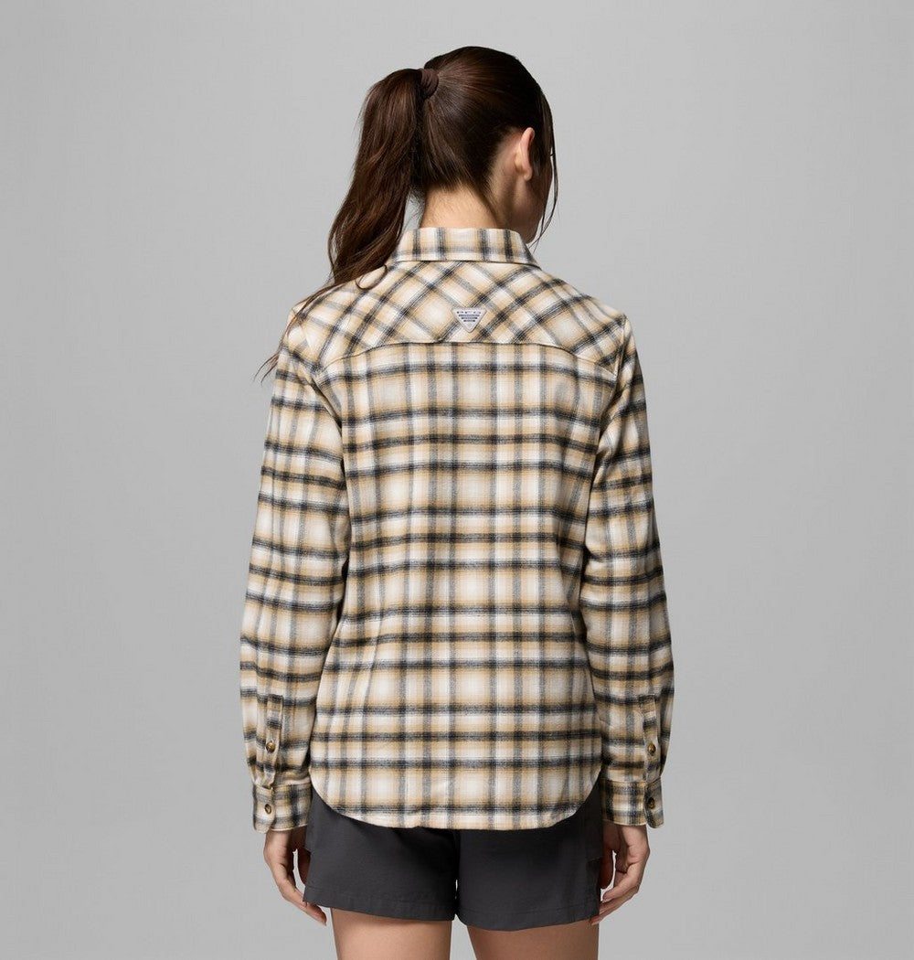 Women's Stretch Fishing Flannel Shirt - Plaid