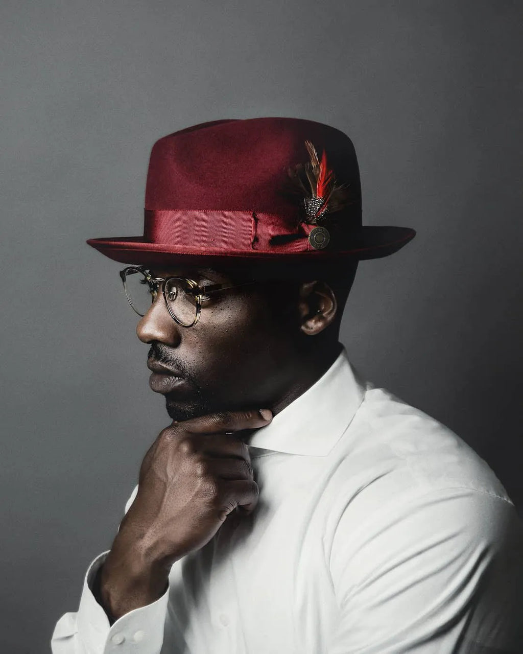 Thread Bikary Fedora - Burgundy