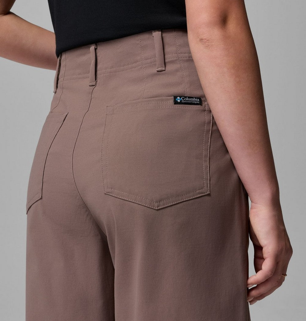 Women's Stretch Wide-Leg Pants - Green