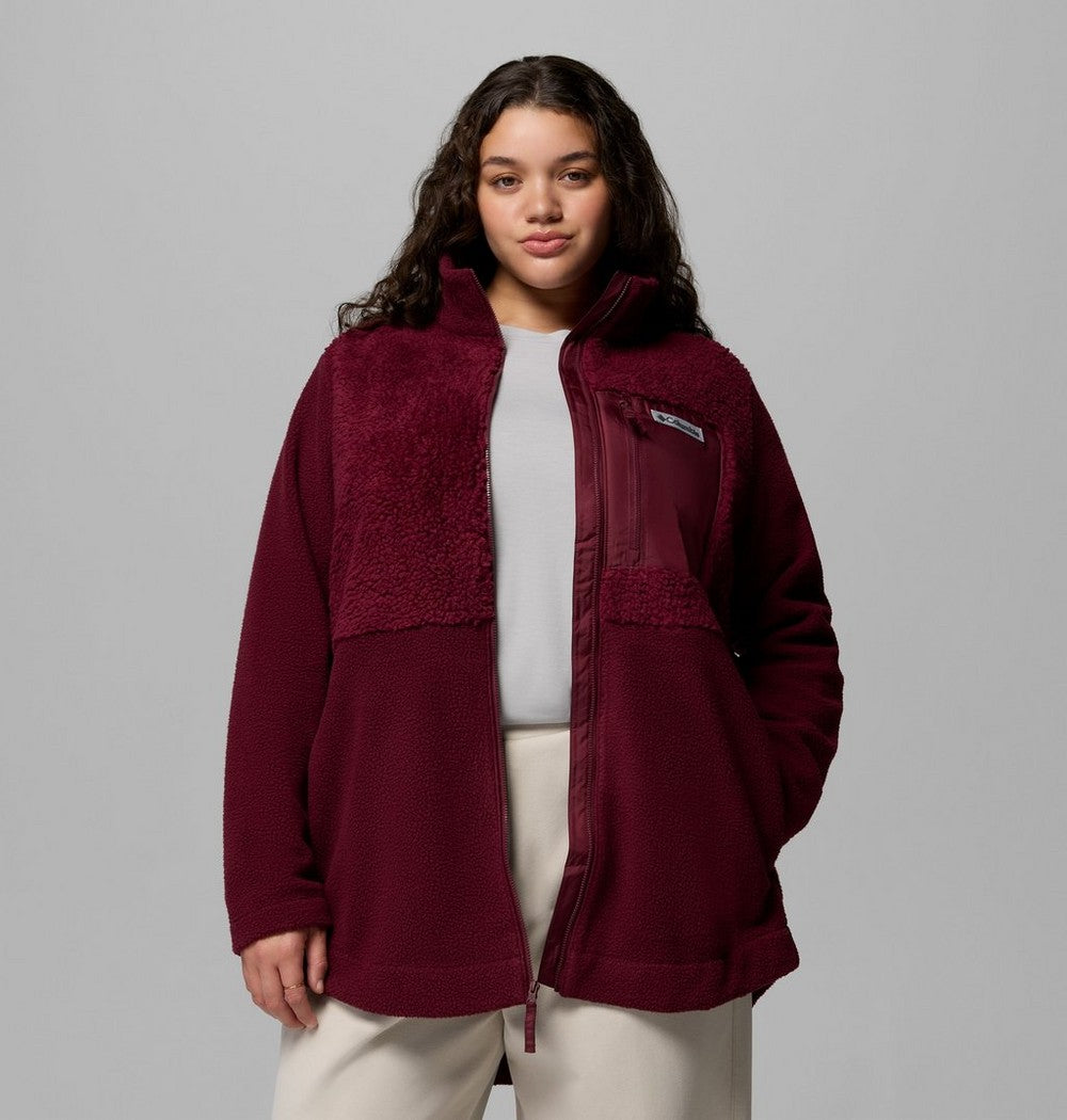 Women's Plus Sherpa Full-Zip Fleece - Grey