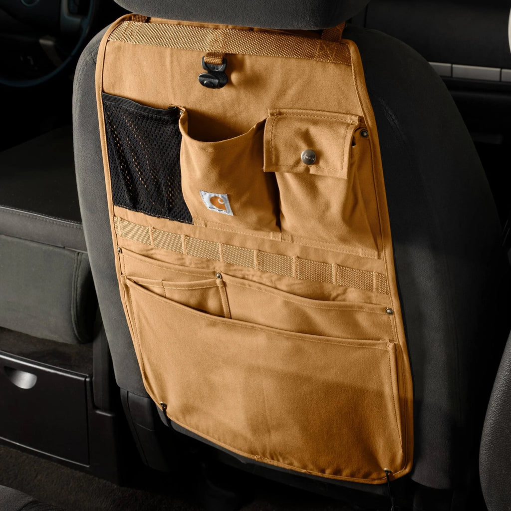 Universal Nylon Vehicle Seat Organizer - Brown