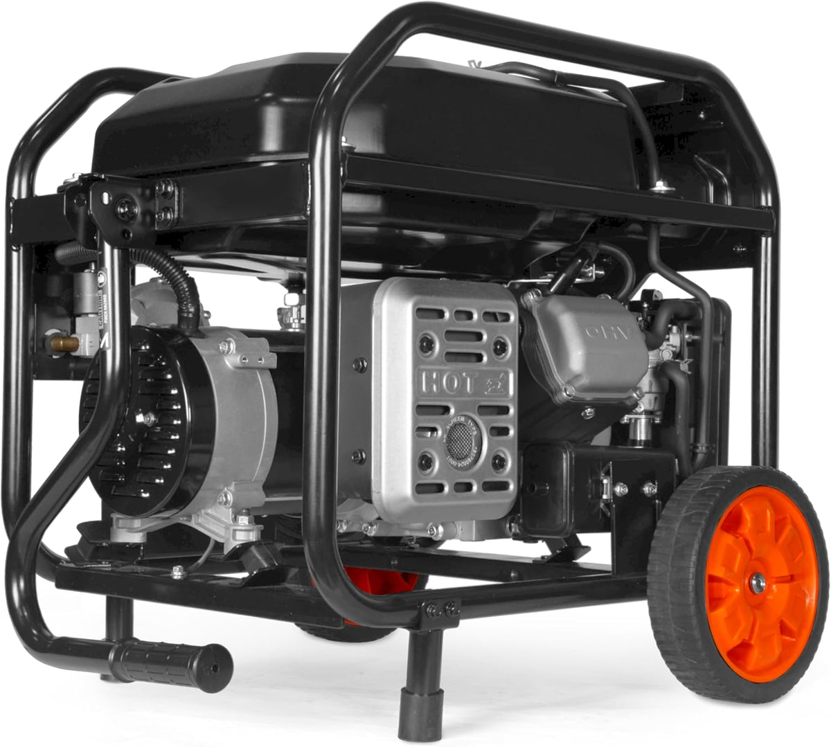 WEN 5600-Watt Dual Fuel Portable Generator With Wheel Kit And Electric Start - DF5600X