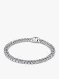 Pavé Curb Link Bracelet - Silver