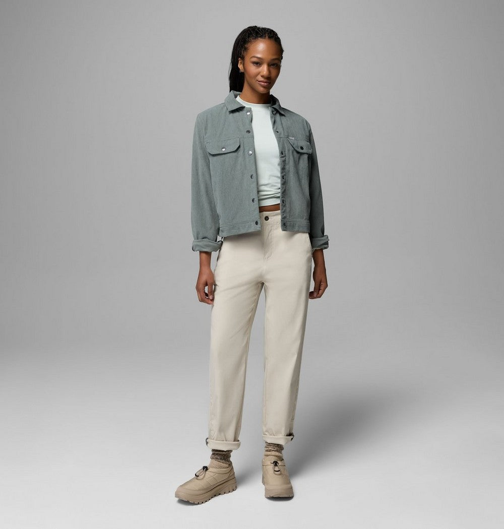 Women's Stretch Straight-Leg Pants - Green