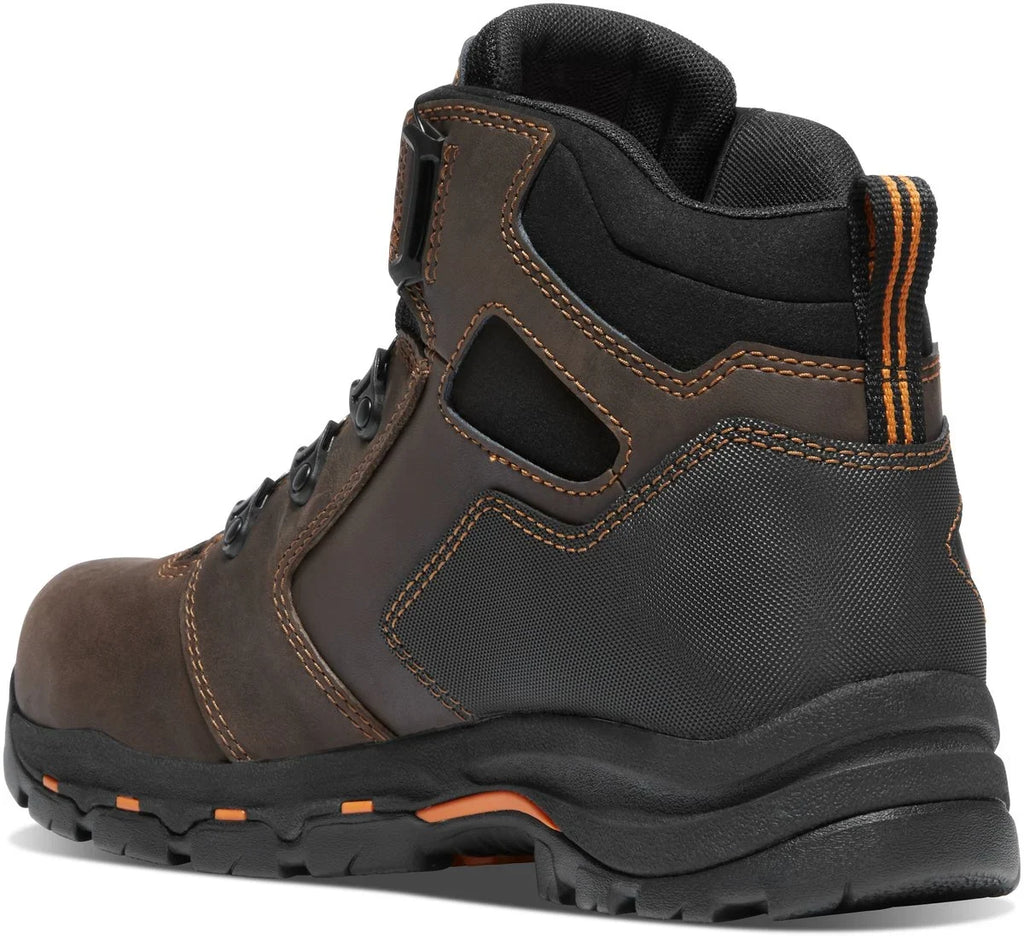 Waterproof Composite Toe Work Boot - Brown/Orange