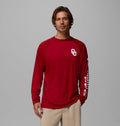 Men's Tall UPF 50 Long Sleeve Fishing Shirt - Red