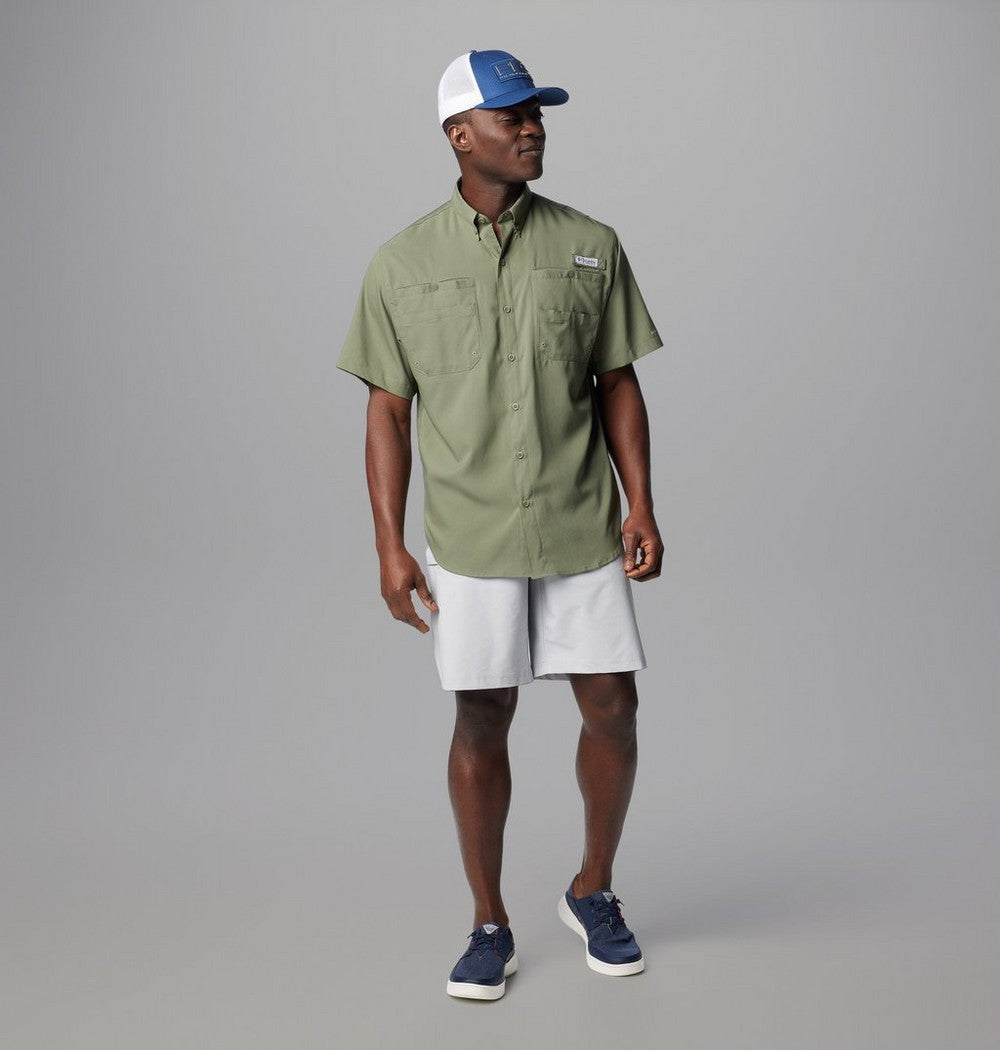 Men's Short-Sleeve Fishing Shirt - Blue
