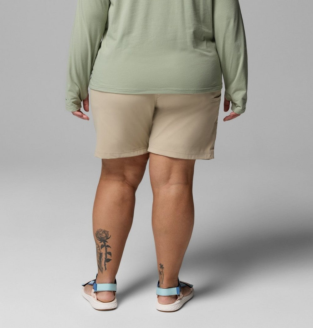 Women's Plus Size Hiking Long Shorts - Khaki