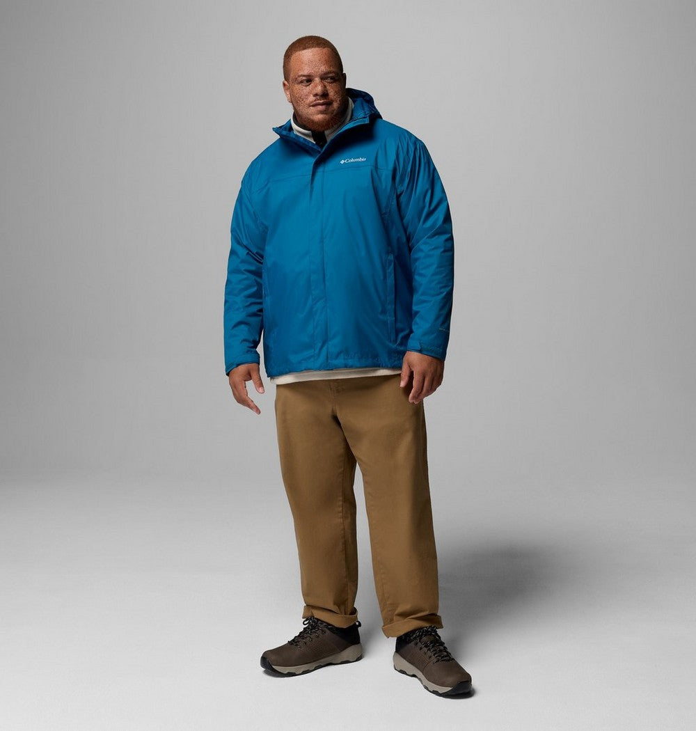 Men's Big Seam-Sealed Rain Jacket - Blue
