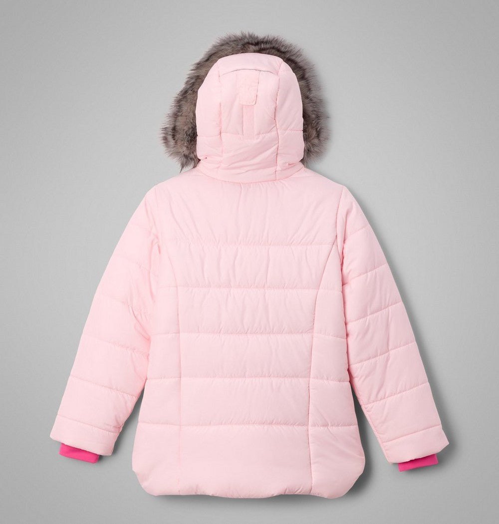 Girls' Insulated Hooded Jacket - Wine