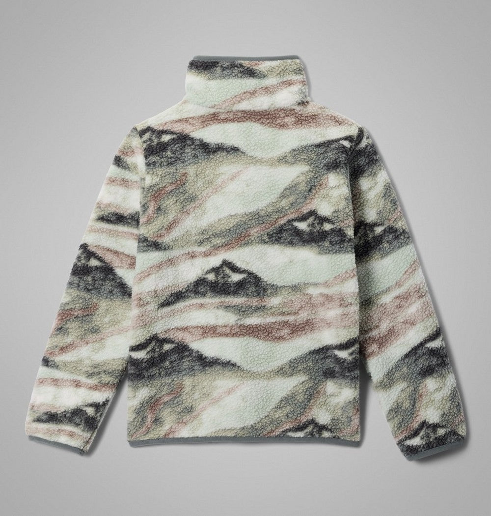 Kids' Printed Sherpa Half-Snap Pullover - Blue