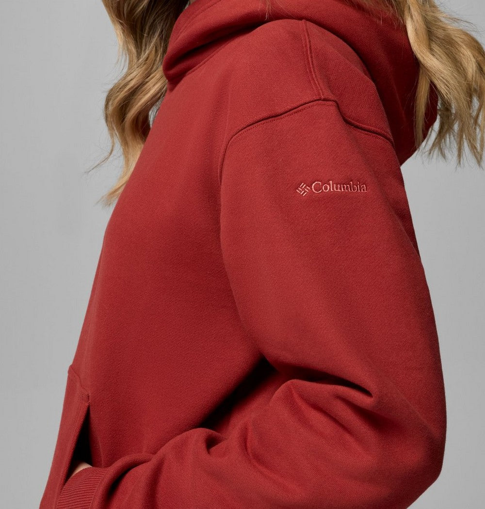 Women's Midweight Cotton Blend Hoodie - Brown