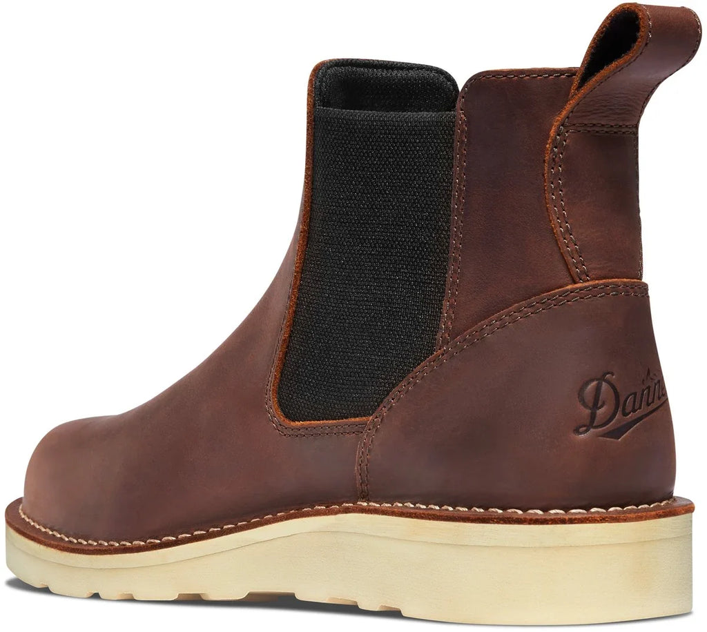 Men's 6-Inch Steel Toe Work Chelsea Boot - Brown