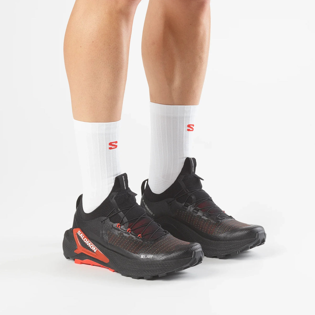 Technical Trail Running Shoes - Black Red