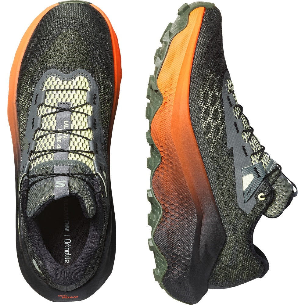 Men's Cushioned Trail Running Shoes - Black