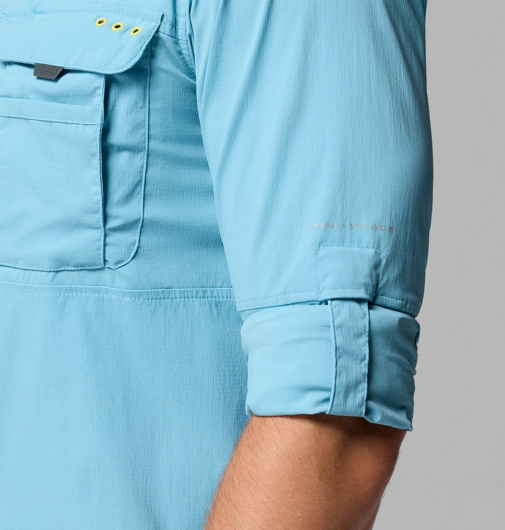 Men's UPF 50 Fishing Button-Up Shirt - Navy