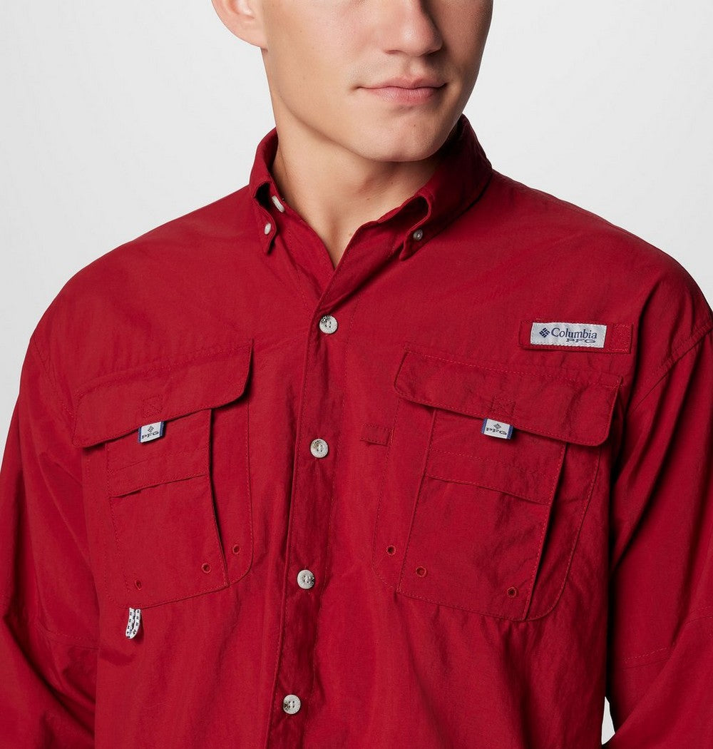 Men's Tall Long-Sleeve Vented Fishing Shirt - Gray
