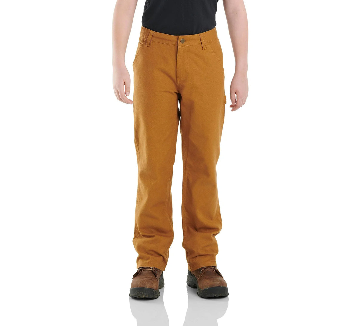 Boys' Cotton Canvas Utility Pants - Brown
