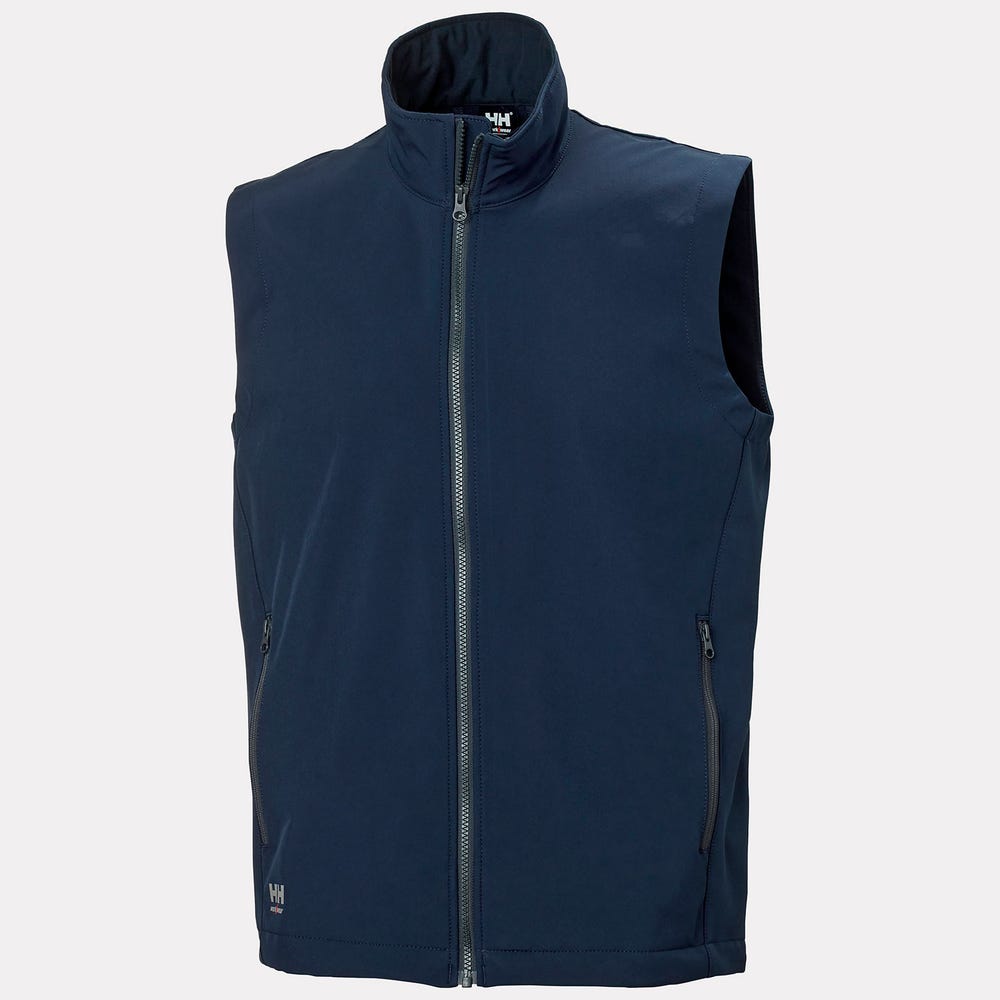 Men's Water-Resistant Softshell Work Vest
