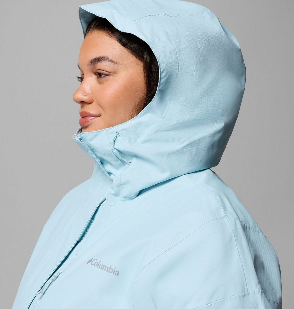 Women's Plus Size Waterproof Rain Jacket - Navy