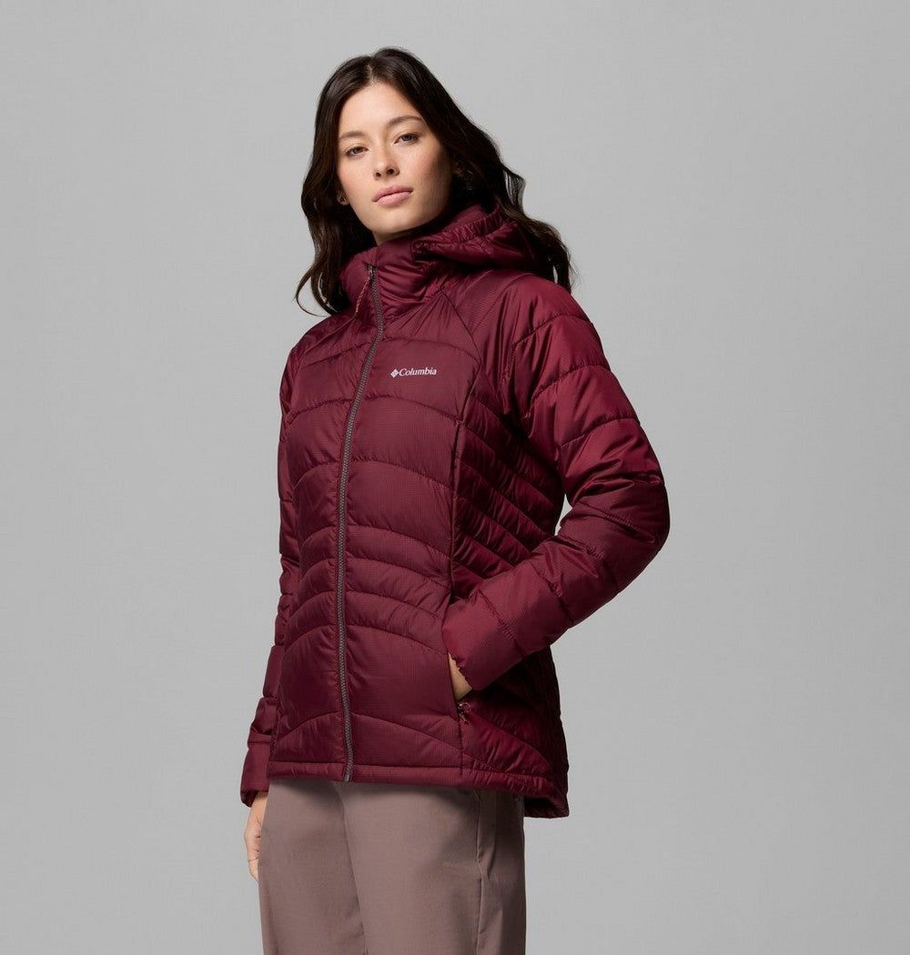 Women's Insulated Hooded Jacket - Wine